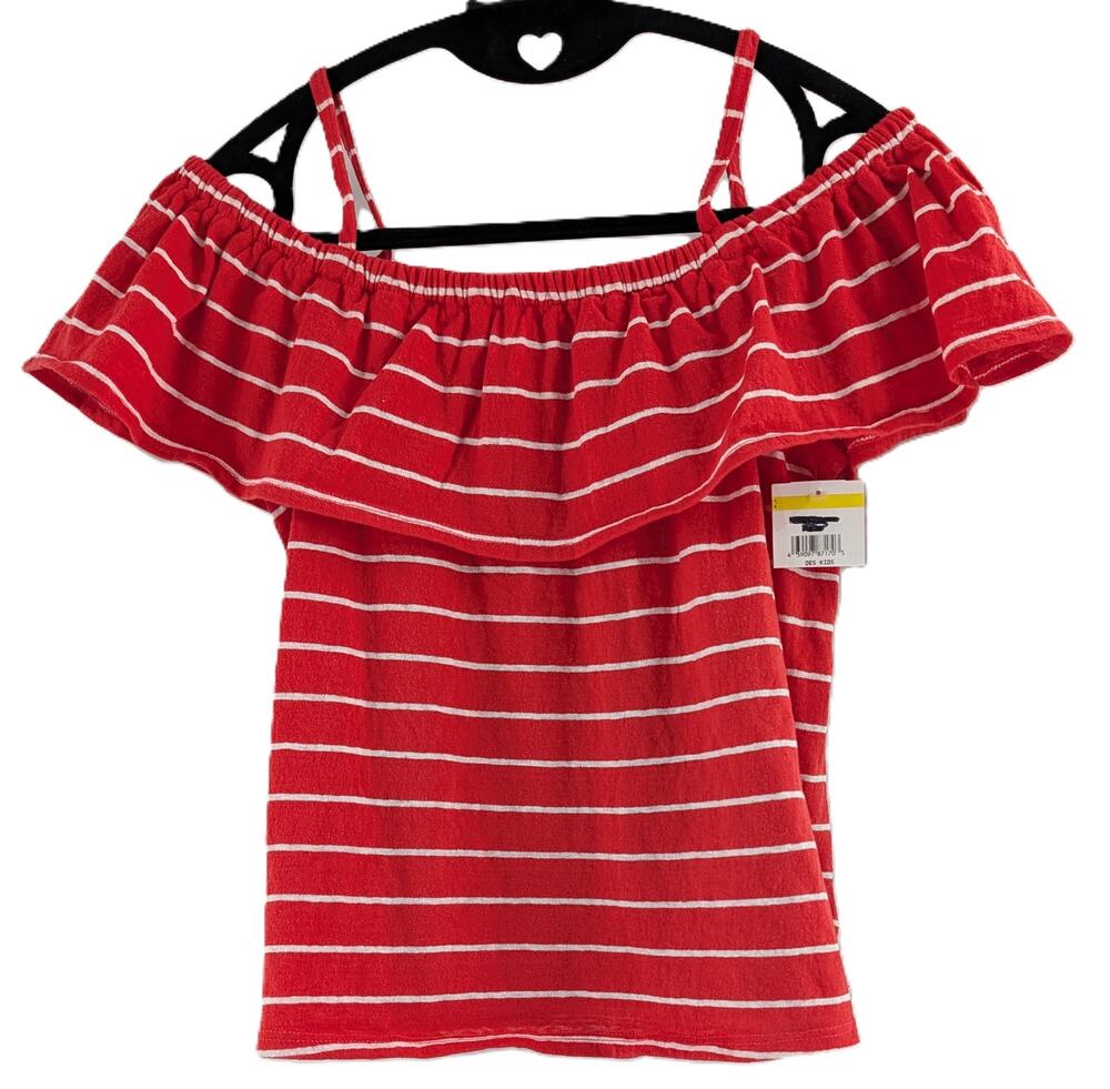 Girls Tucker and Tate Red Striped Top